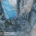 Blue And Gray Veined Marble Tiles For Modern Floor Design