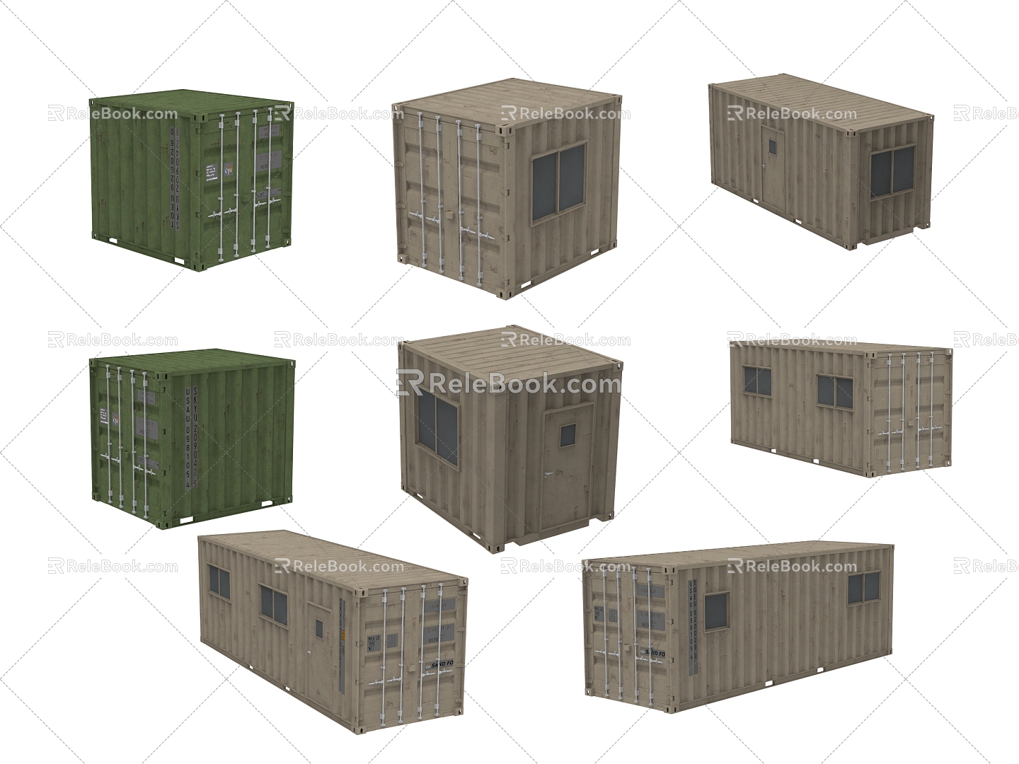 Industrial Equipment Container 3d model