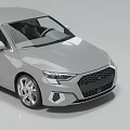 Silver Modern Sedan Car With Sleek Design Front Grille And Alloy Wheels