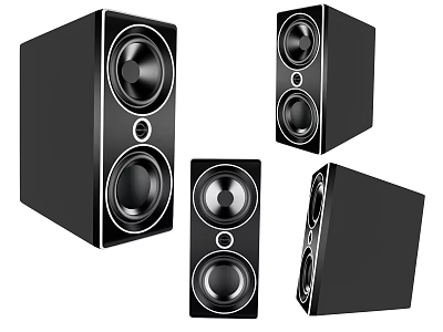 Modern Audio Equipment Speaker 3d model