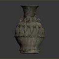 Modern Bottle Lotus Jar 3d model