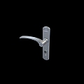 Metal door handle 3d model