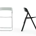 Modern Foldable Leisure Chairs In White And Black With Minimalist Design