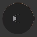 Black Hand Grenade Featuring Orange Band And GRENADE Marking On Dark Background