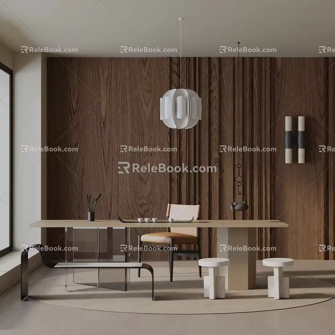 Modern table combination 3d model