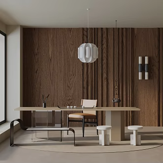 Modern table combination 3d model