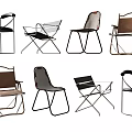 Modern Leisure Chairs With Metal Frames Multiple Styles And Comfortable Fabric Seats