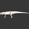 Prehistoric Dinosaur Model With Reddish Brown Textured Skin In Standing Posture