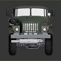 Green Military Style Heavy Duty Truck Chassis With Six Wheels And Off Road Design