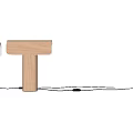 Natural Wooden Table Lamp with Modern Minimalist Design and Soft Warm Lighting