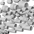 Assorted Washing Daily Use Plumbing Parts Including Valves Pipes And Connectors