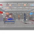 Modern Warrior 1927 Retail Store Interior With Shelves And Shoe Displays