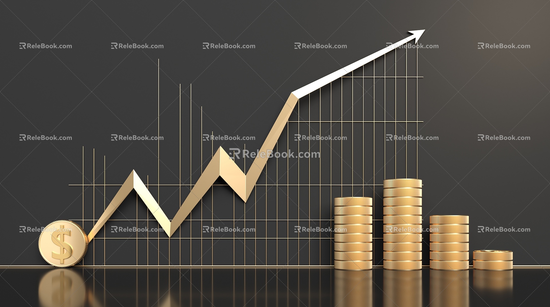 Business Finance Application Scenarios 3d model