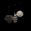 Decorative Crystal Chandeliers With Various Hanging Designs And Glass Details