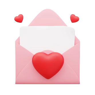 Modern Envelope Love Cartoon Love Cartoon Envelope 3d model