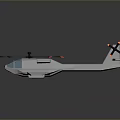 White Drone Vehicle With Black Rotors Red Tip Markers And Streamlined Design