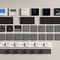 Switch socket combination 3d model
