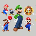 Cute Super Mario Characters Hanging Ornaments With Colorful Designs And Various Poses For Decor