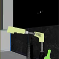 Modern Bathroom Vanity with Marble Countertop Sleek Faucet and Toothbrush Holder