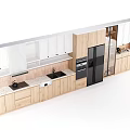 Modern Home Open Cabinet Combination 3d model
