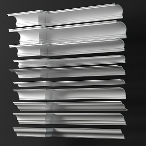 Gypsum lines 3d model