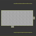 Small Building With Gray Roof Gray Walls Multiple Windows Metal Fence Gate And Stone Foundation