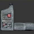 Kendall Full Synthetic Motor Oil 5W40 Two Plastic Bottles for Vehicle Maintenance