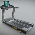 Modern Sports Equipment Treadmill with Digital Display and Black Frame Running Belt