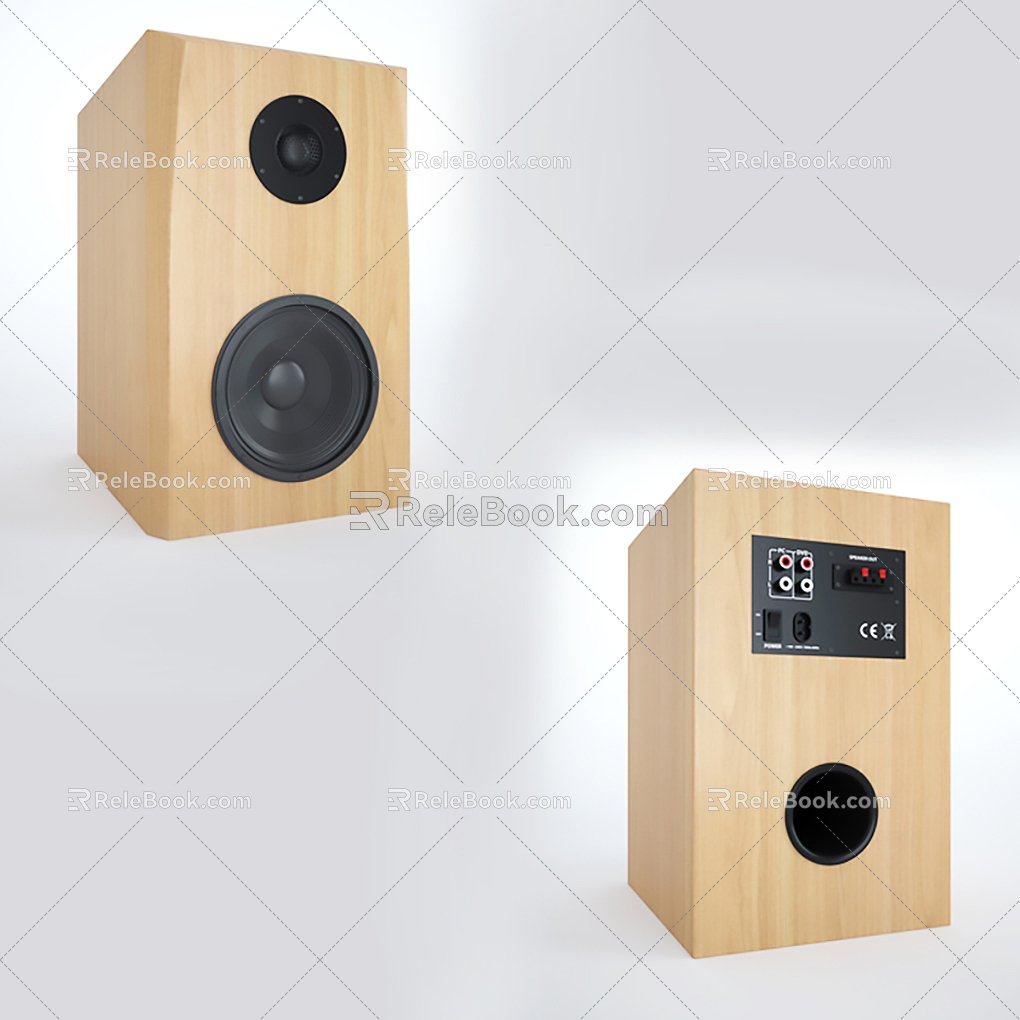 Modern Audio Speaker Sound Log Speaker Music 3d model