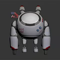 Robot Assistant Small Robot Butler 3d model