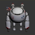 Robot Robot Assistant Small Robot Robot Butler 3d model