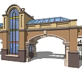 Entrance and Exit of Jianou Gate Community 3d model