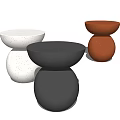 Modern corner table 3d model