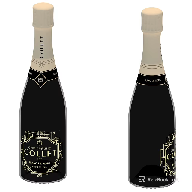 Household Appliance Wine Cooler Featuring COLET Continental Bottle Design And Style 3d model 