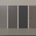 Modern Hinged Doors with Various Wood Finishes and Colors for Interior