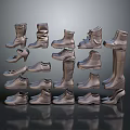 Fashionable Shoes Collection Featuring Boots Sneakers Heels And Various Styles Designs