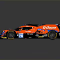 Red And Blue Racing Car With CODRIVER Logo And Number 28 On Body