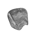 Transparent Textured Leisure Chair With Modern Unique Shape And Glossy Surface