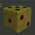 Wooden Dice Shaped Household Item With Circular Holes And Smooth Surface