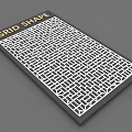 Grid Shape Design With White Interconnected Lines On Gray Background