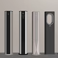 Six Modern Tower Air Conditioner Fans With Different Sleek Contemporary Designs