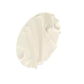 White Pleated Fabric Wall Decor With Circular Display And Smooth Texture