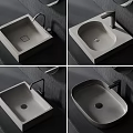 Bathroom Sink Combinations with Various Designs Shapes and Modern Faucets