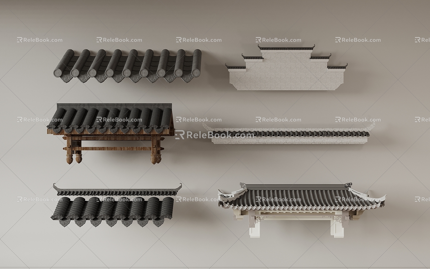 Chinese eaves 3d model