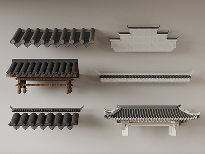 Chinese eaves 3d model