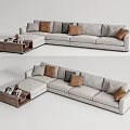 Arflex Multiplayer Sofa Modern Multiplayer Sofa 3d model