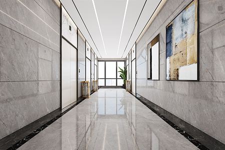 modern elevator 3d model