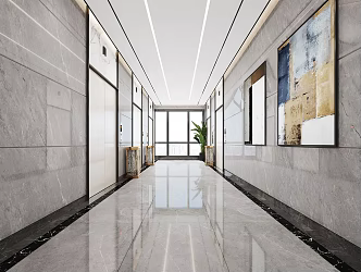 modern elevator 3d model