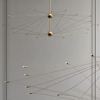 Light Luxury Chandelier 3d model