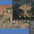 Birds Eye View Planning of Grand Plaza With Central Monument Greenery Trees And Symmetric Steps